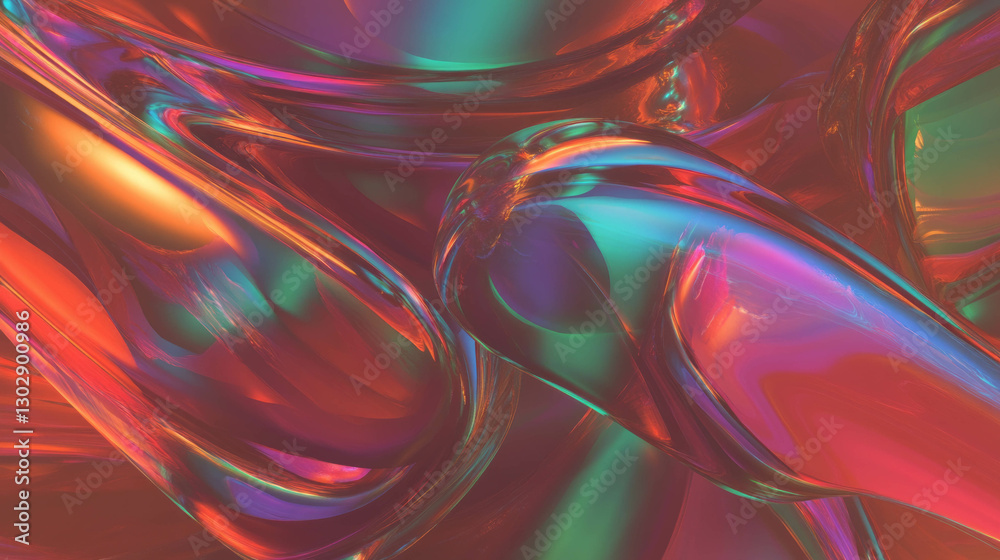 Poster colorful abstract swirling paint background with vibrant patterns for creative design