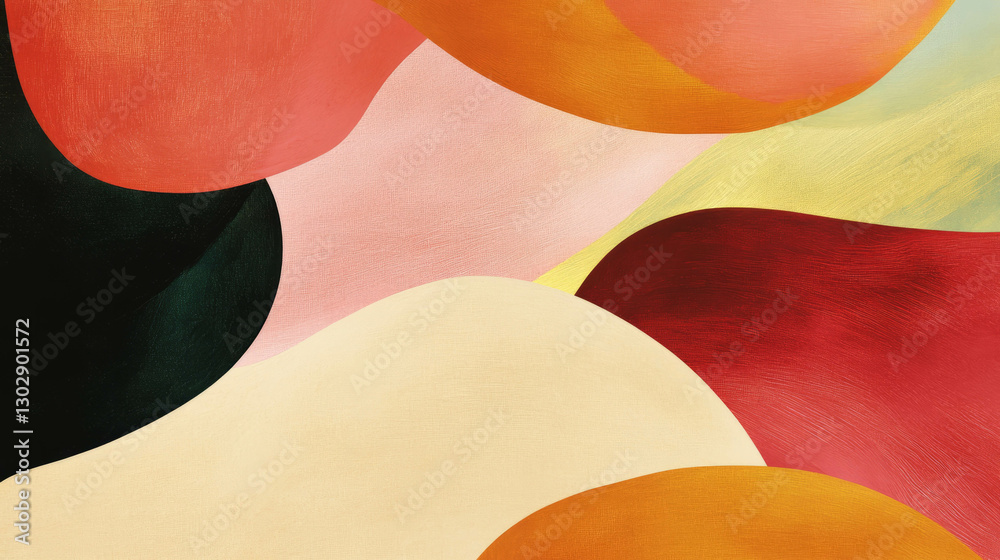 Poster colorful abstract background with textured brushstrokes for artistic design