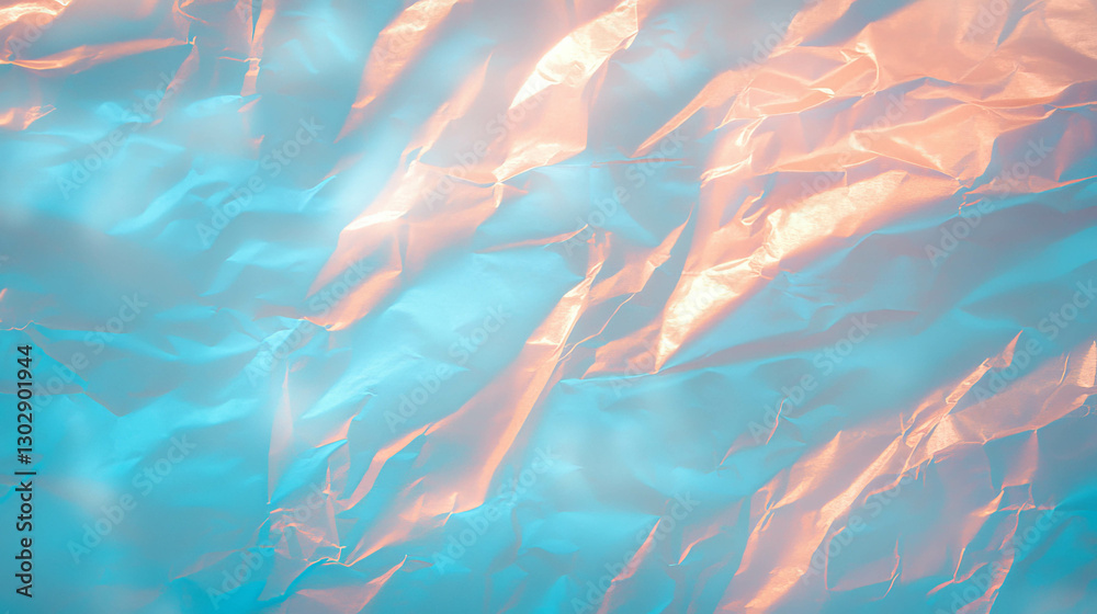 Aufkleber textured abstract background with crumpled paper in soft pastel tones for creative design