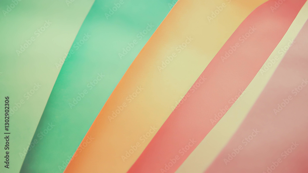 Poster colorful abstract background with textured paper layers for creative design