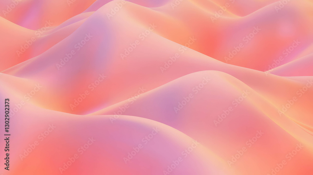 Poster abstract textured sand dunes with warm gradient colors for design and decoration