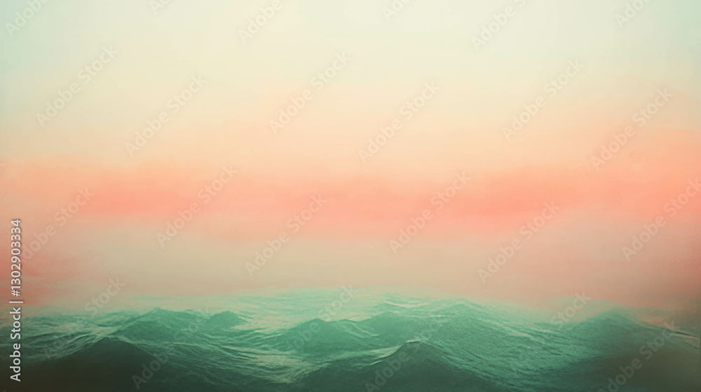 Poster tranquil abstract background with soft watercolor stains for artistic design
