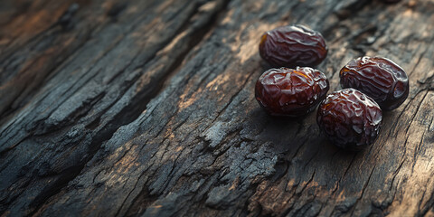 Obraz premium Fresh Dates in a A Nutritious and Natural Snack