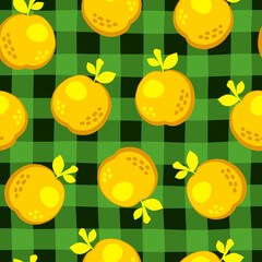 Red cartoon apple fruit seamless pattern isolated on black background. Doodle simple vector juicy food. Juice packaging design. Summer fabric print template.