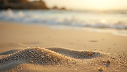 Obraz premium Golden Sand Waves