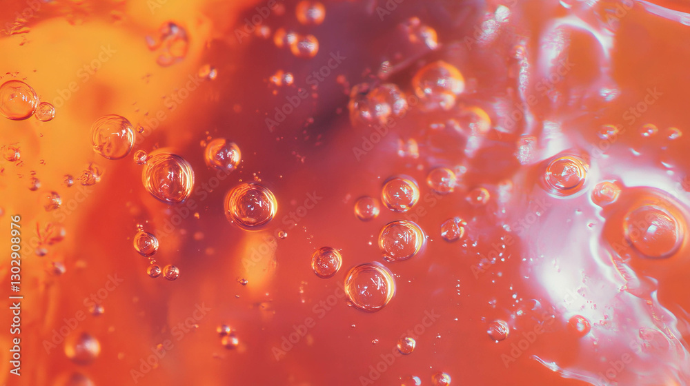 Aufkleber elegant and clean texture of clear spa bubbles in close-up for relaxation and wellness themes