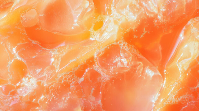Elegant and clean close-up texture of vibrant orange surface for design and backgrounds