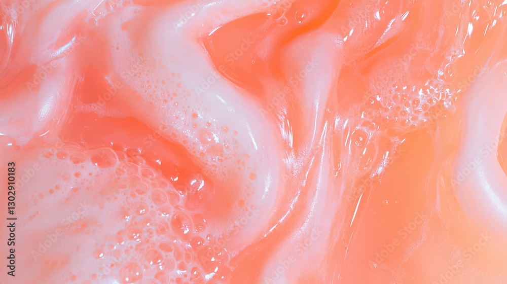 Poster elegant and clean close-up texture of pink grapefruit for creative design