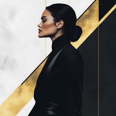 an elegant lookbook cover for a high-end fashion brand
