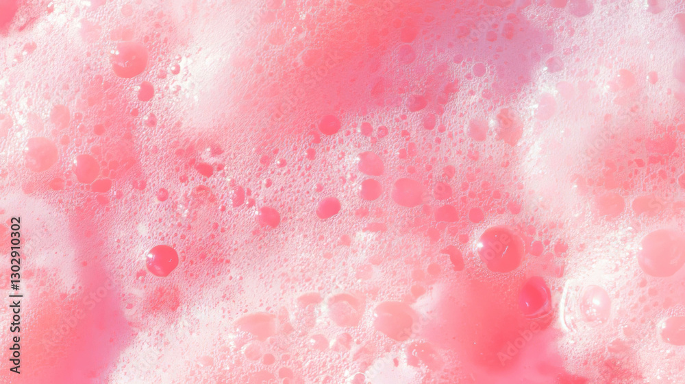 Aufkleber close up of rhubarb-inspired elegant texture in soft pink foam