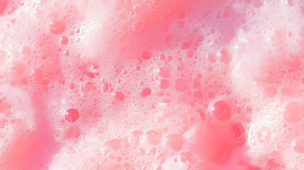 Fototapeta premium Close up of rhubarb-inspired elegant texture in soft pink foam