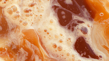 Elegant and clean root beer texture for beverage design