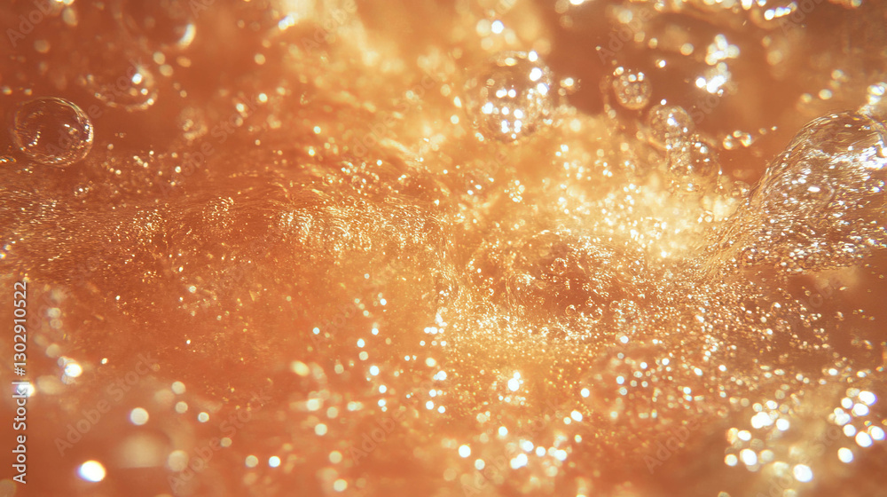 Poster Sparkling gold surface enhancing elegant and clean texture for creative designs