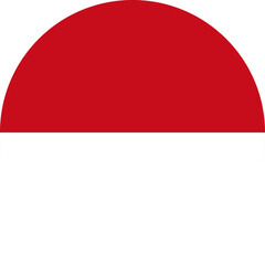 Obraz premium Monaco flag illustrator national of round