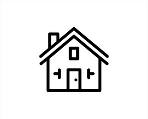 house icon isolated on white