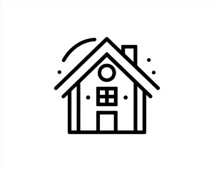 house icon isolated on white