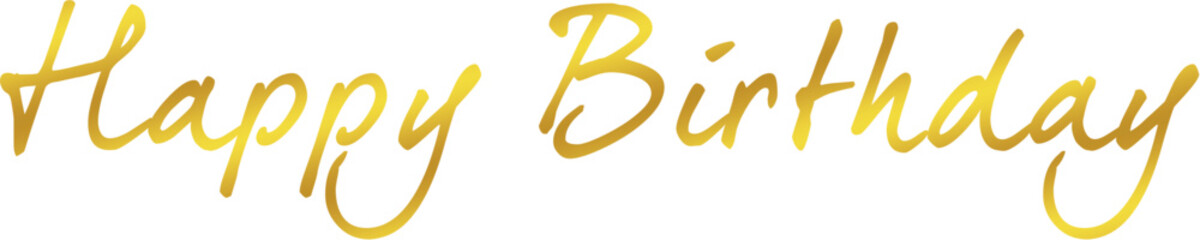 Happy birthday gold lettering for your projects - birthday card, invitation, banner, poster 4