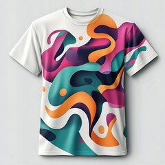 an abstract graphic for a T-shirt or tote bag