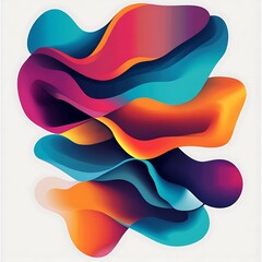 an abstract graphic for a T-shirt or tote bag