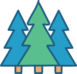 forest icon on white background