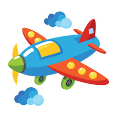 Aeroplan vector image on white background