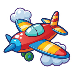 Aeroplan vector image on white background