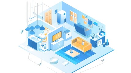 Modern Home Interior Design Layout Concept