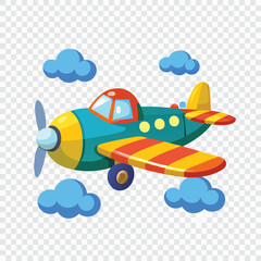 Aeroplan vector image on white background