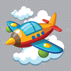 Aeroplan vector image on white background