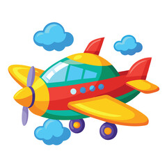 Aeroplan vector image on white background