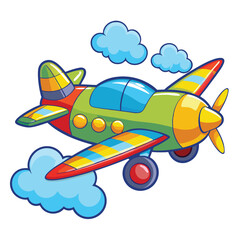 Aeroplan vector image on white background