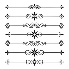 Obraz premium Timeless Decorative Borders and Classic Line Art
