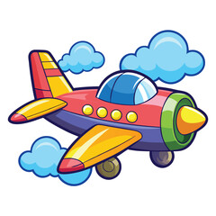 Aeroplan vector image on white background
