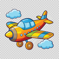 Aeroplan vector image on white background