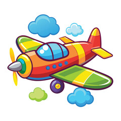 Aeroplan vector image on white background