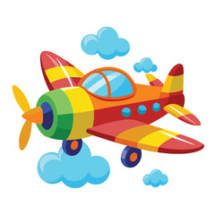 Aeroplan vector image on white background