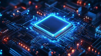 Fototapeta premium AI Concept business background