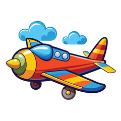 Aeroplan vector image on white background