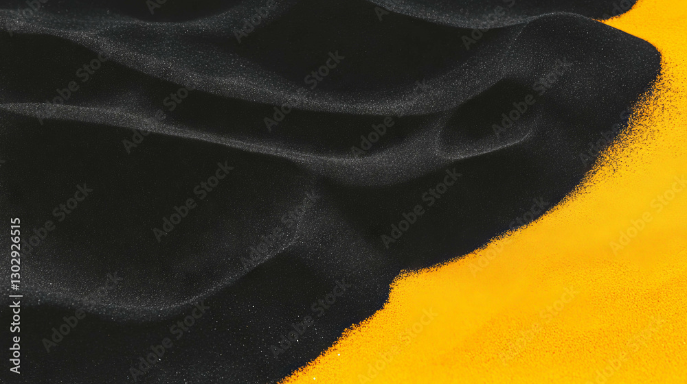 Poster textured overlay of black volcanic sand with subtle grain patterns for design