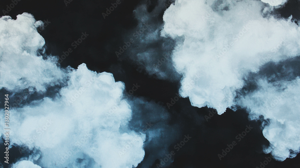 Poster Dreamy cloud overlay texture with abstract soft shapes for creative design projects
