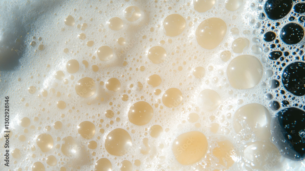 Poster refreshing coconut soda bubble texture with delicate effervescence perfect for background design