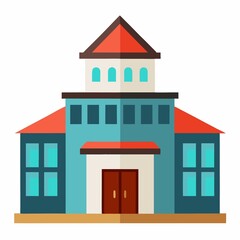 vector illustration of a house isolated with white background