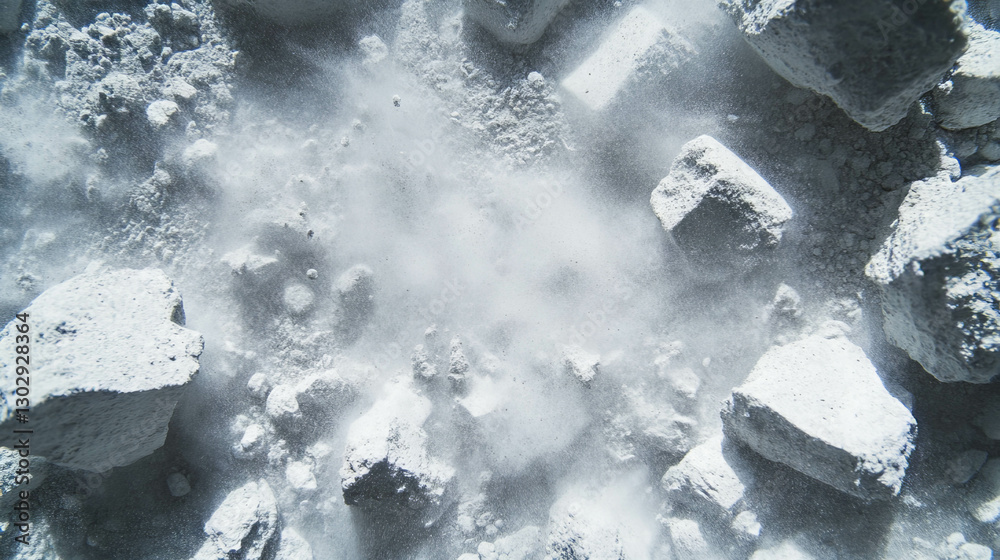 Poster abstract overlay texture of concrete dust and fragments for creative design
