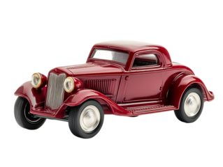 Classic vintage car, maroon, coupe, 1930s