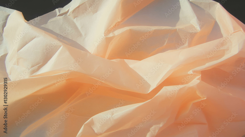 Poster Textured overlay of crumpled paper with sharp folds for creative design projects