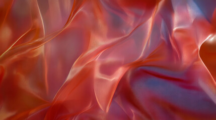 Obraz premium Elegant texture of crumpled silk fabric overlay for luxurious design backgrounds