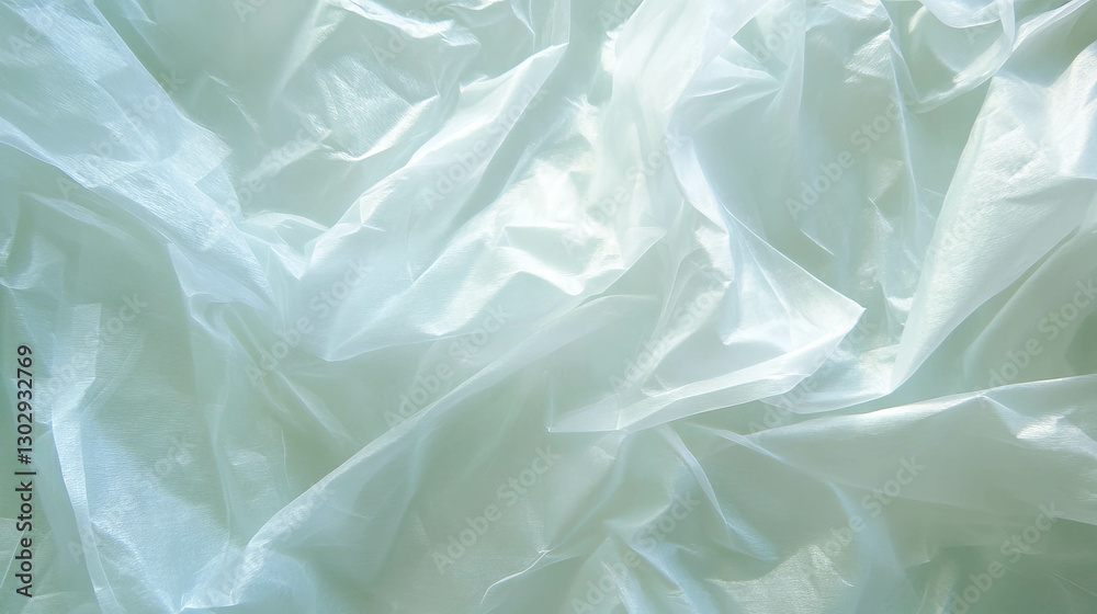 Poster Elegant overlay texture of delicate rice paper with subtle patterns for creative design