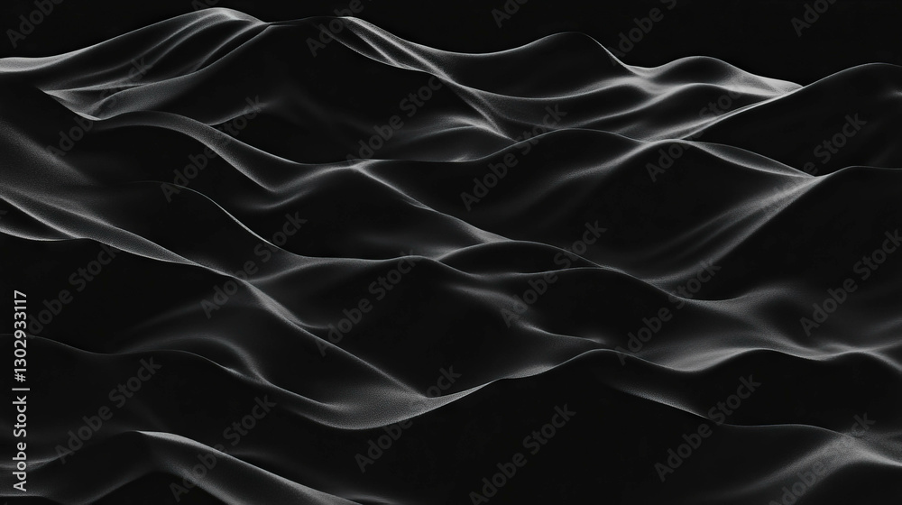 Poster Abstract overlay texture of desert sand dunes with wind patterns