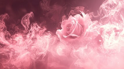 A canvas of blush pink, softly blurred into a gradient that seamlessly transitions to a gentle, ethereal hue, creating a dreamy and romantic atmosphere. 