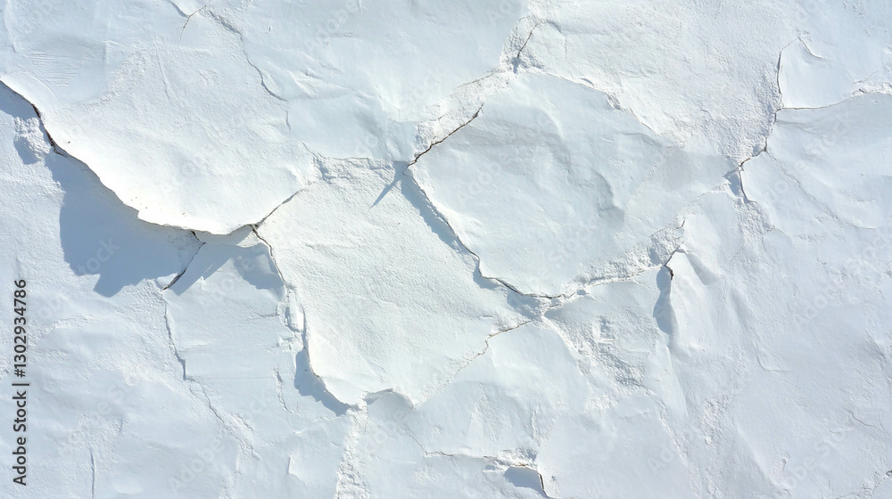 Poster fine cracks on textured white paint surface for background design